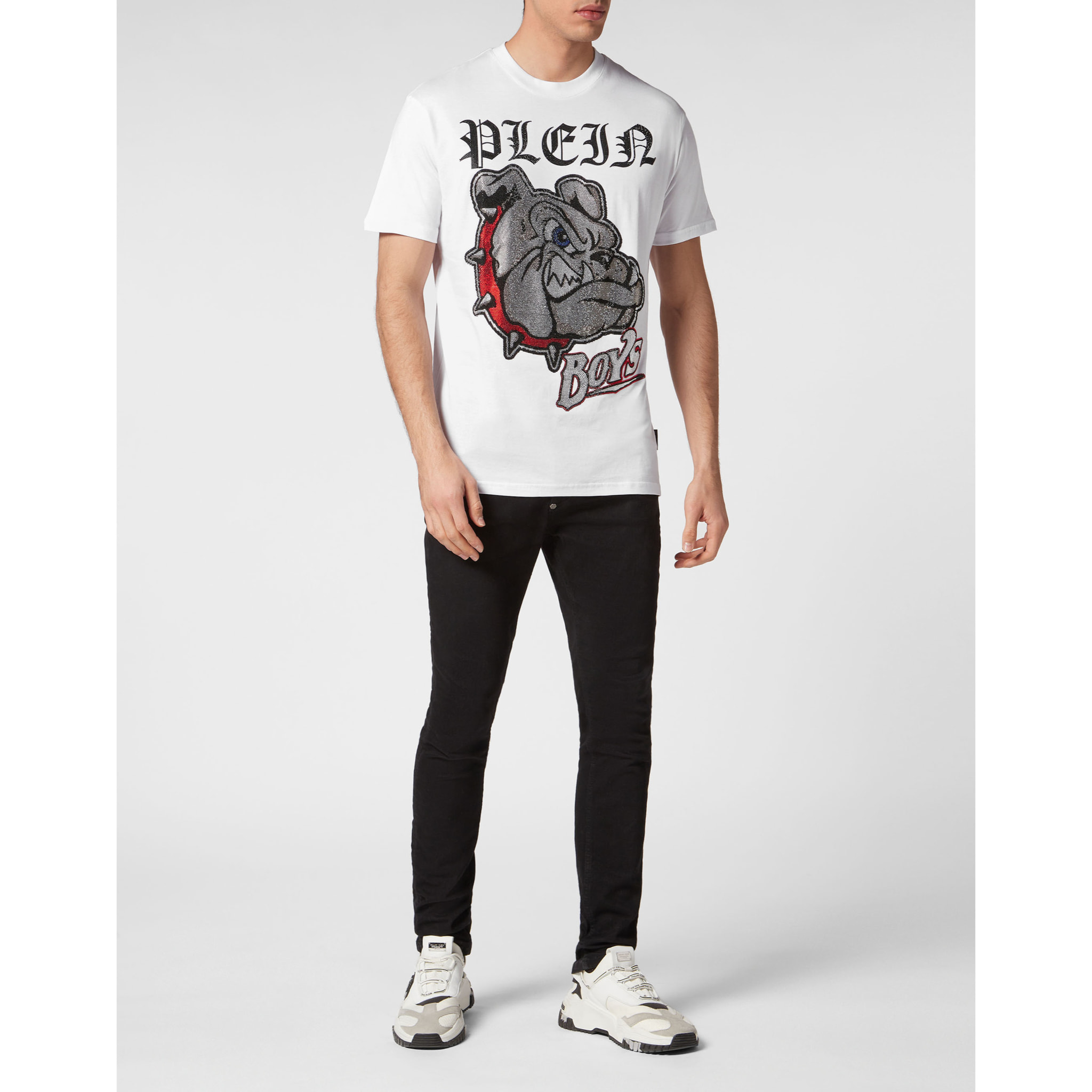 PHILIPP PLEIN T-Shirt Round Neck BULLDOGS