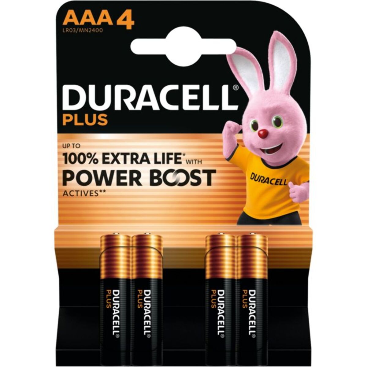 Pile DURACELL PLUS POWERBOOST AAA X4
