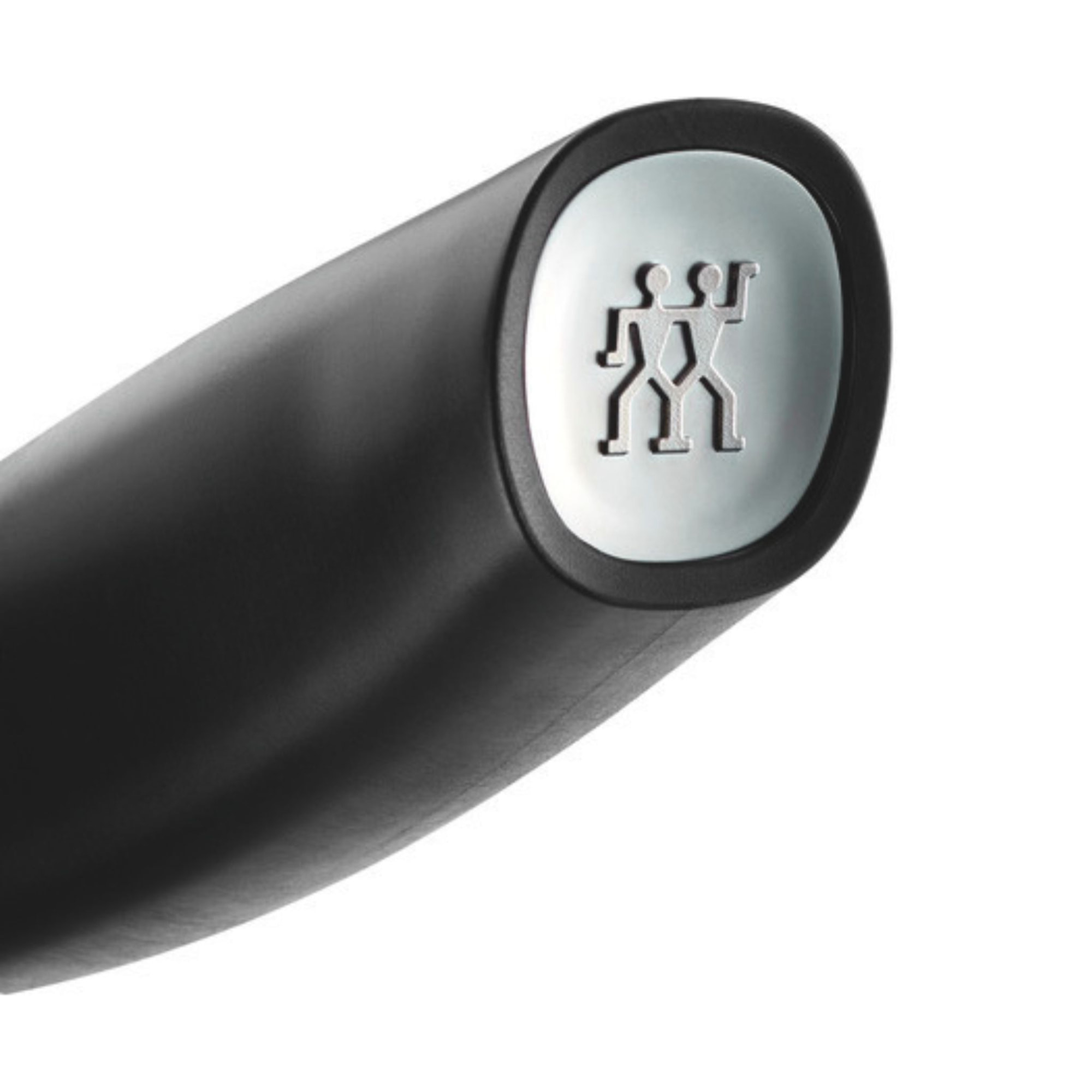 7-pcs, Bloc de couteaux, Argent, Noir mat