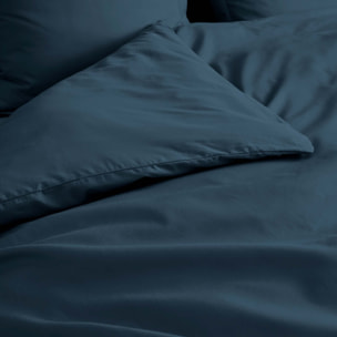 Housse de couette 100% Percale de Coton ORIGINE - Bleu Foncé