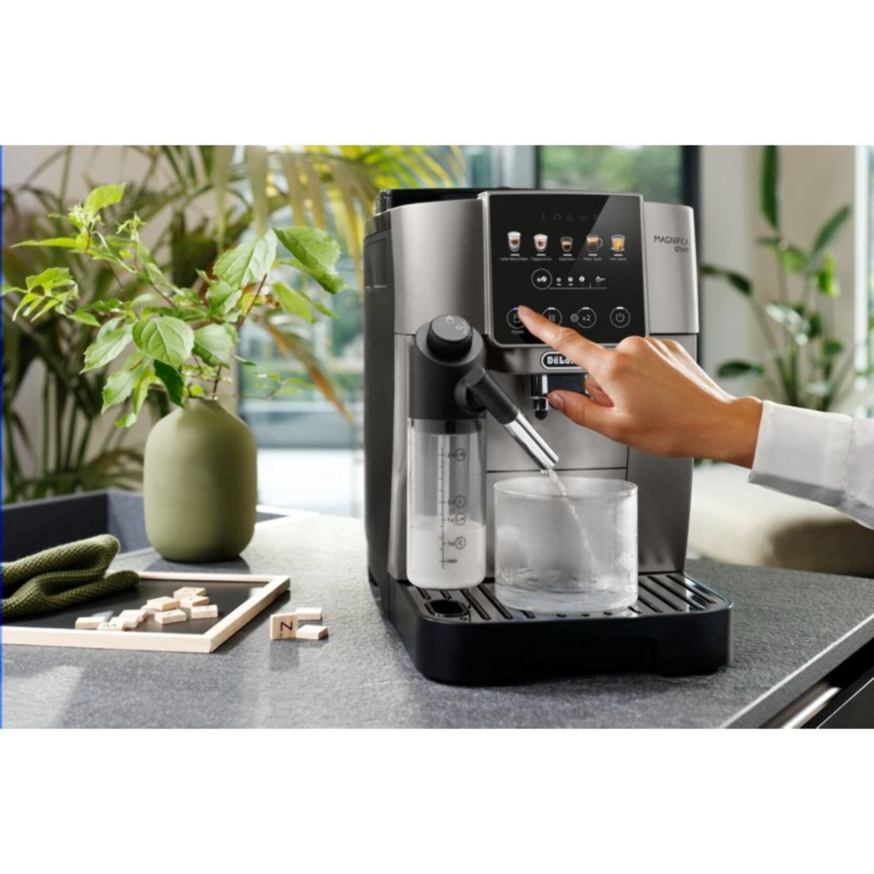 Expresso Broyeur DELONGHI FEB2291.TB Magnifica Start Pop Latte Titane