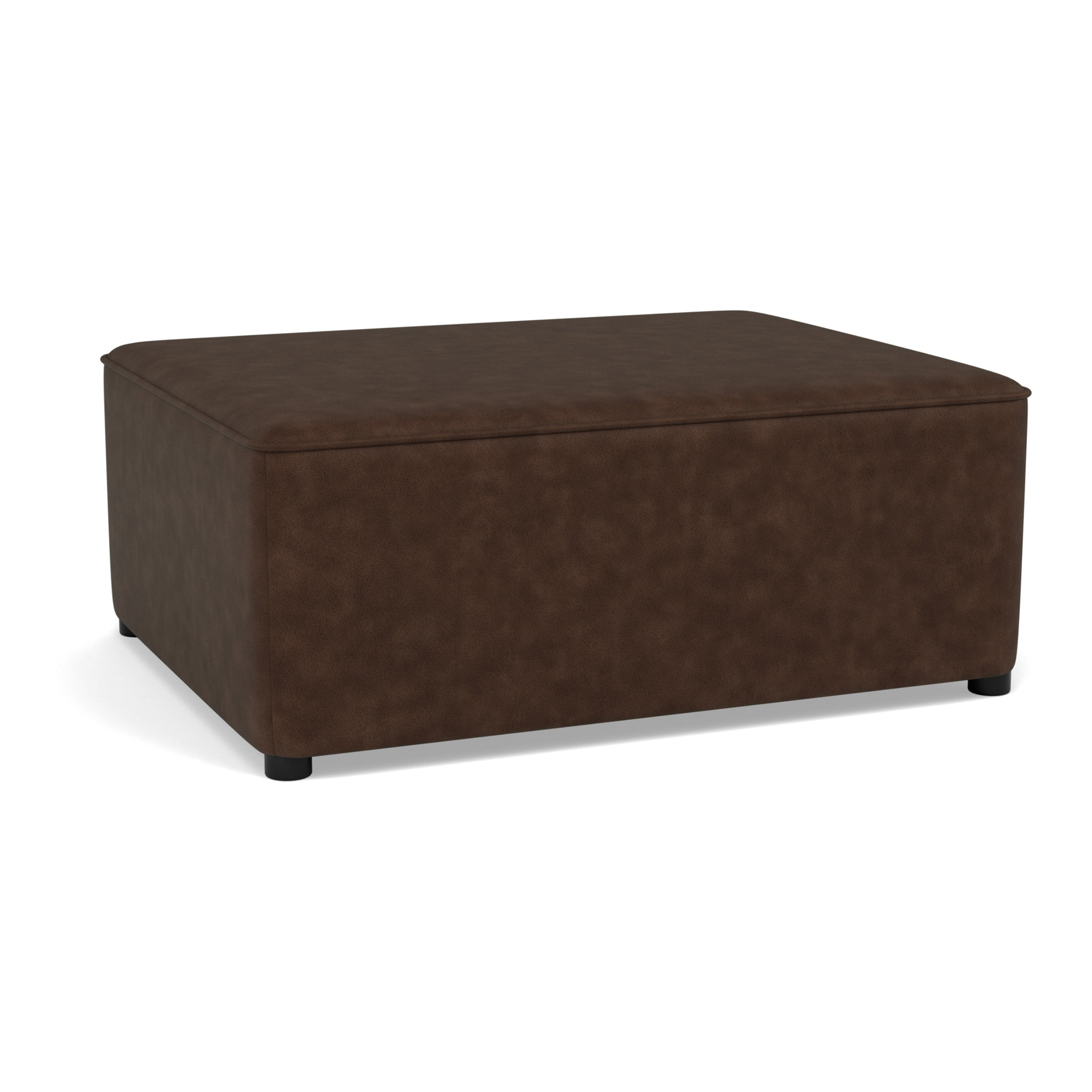Topaze - pouf en simili - Marron
