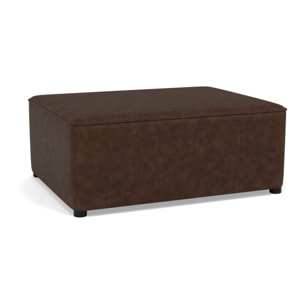 Topaze - pouf en simili - Marron