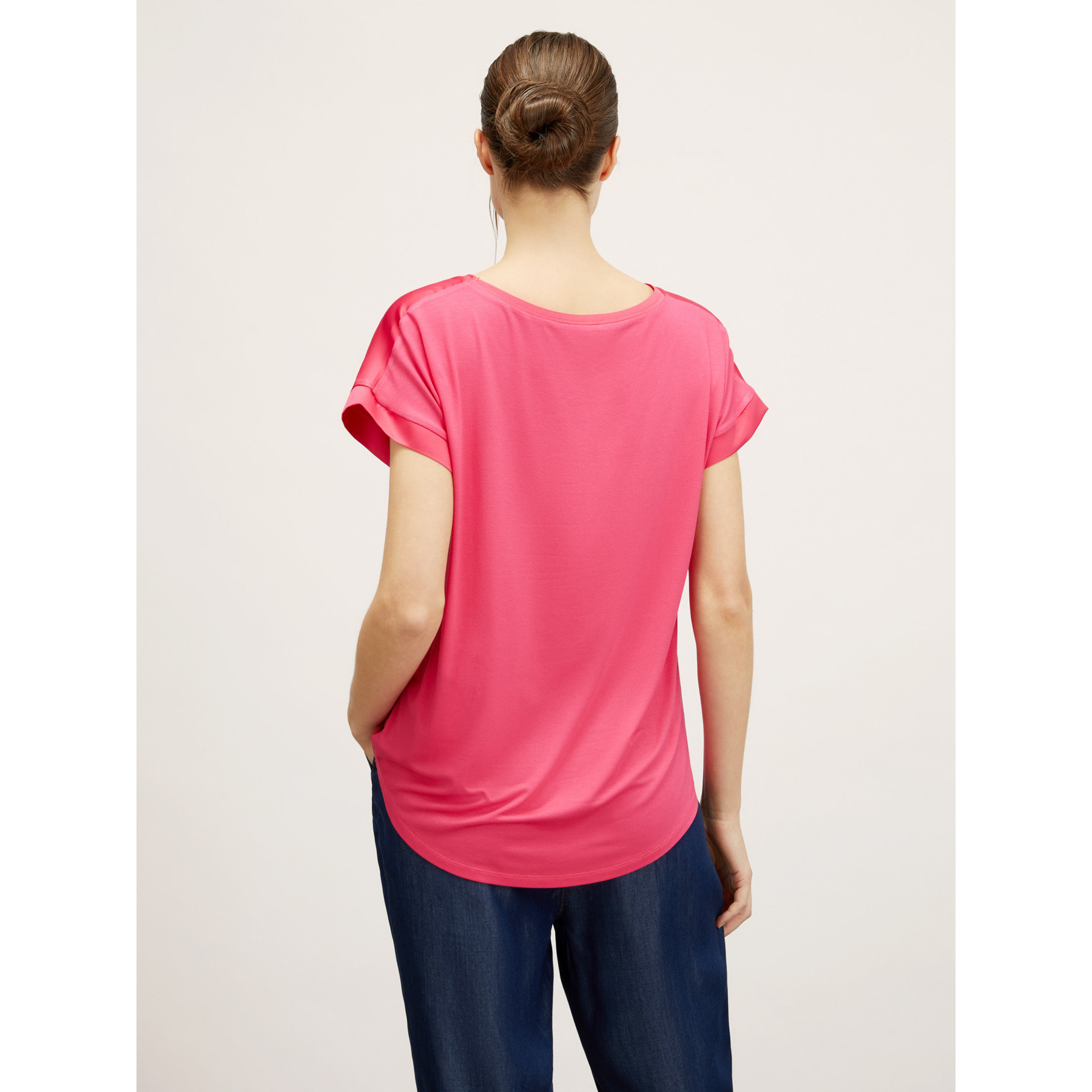 Motivi - Camiseta bimaterial - Coral