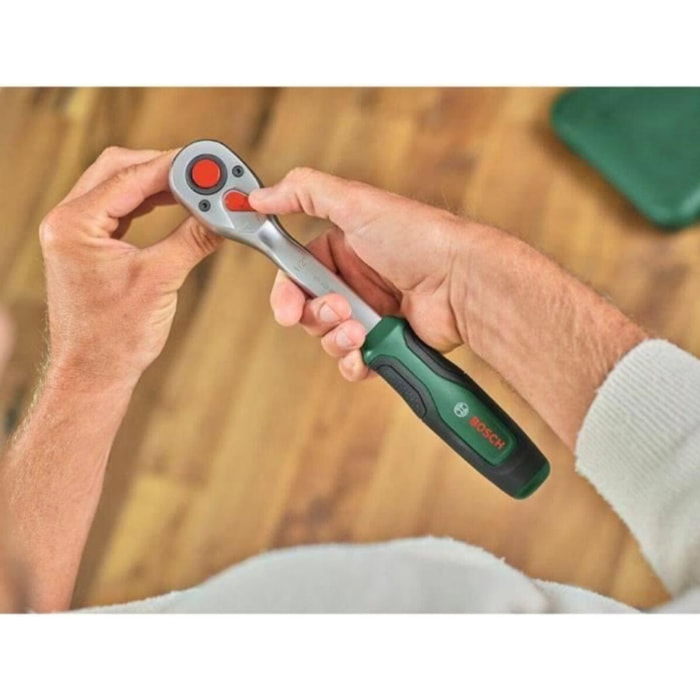 Set 57 pièces avec cliquets 1/2' + 1/4' - BOSCH - 1600A02Z9G
