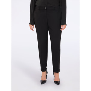 Fiorella Rubino - Pantaloni New York in tessuto stretch - Nero