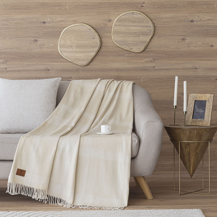 Plaid ZAHARA beige 130x170 cm