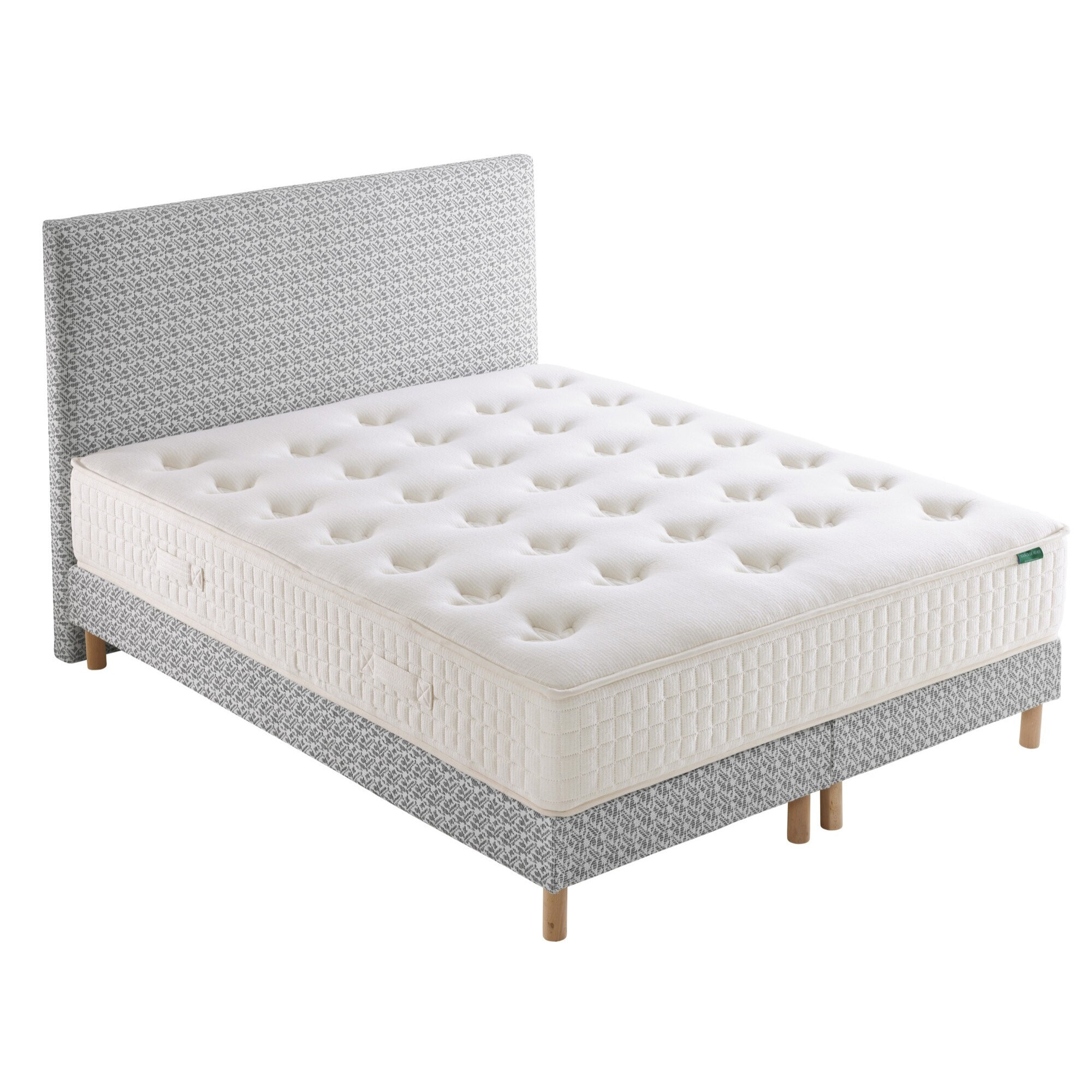 Ensemble matelas Le Ressort Responsable + sommier + tête de lit