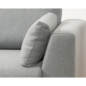 Tala - canapé d'angle gauche - convertible avec coffre - 4 places - en tissu - Gris clair