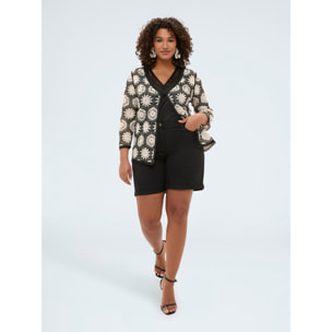 Fiorella Rubino - Cardigan de crochet - Negro