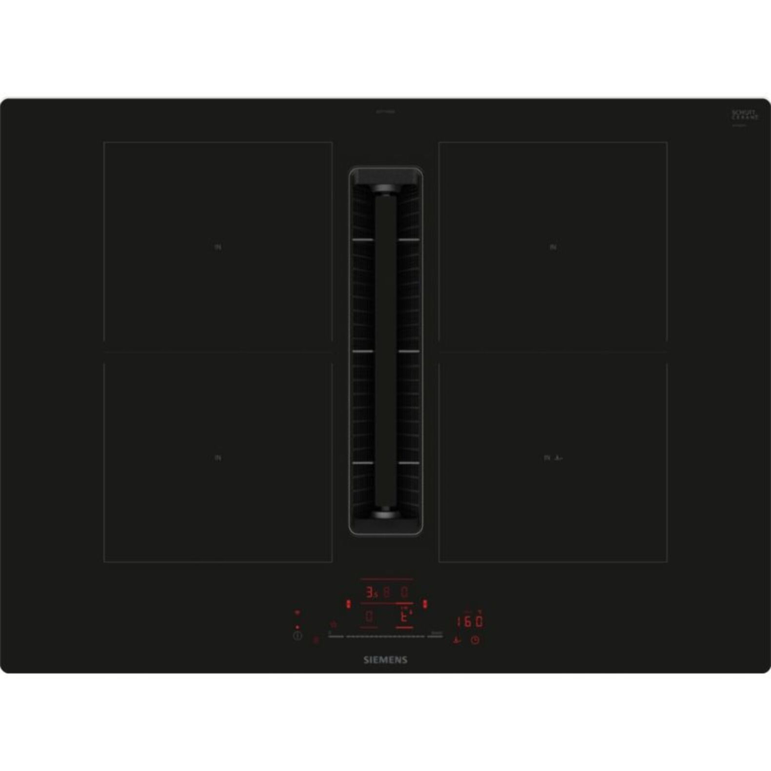 Table induction aspirante SIEMENS ED711HQ26E iQ500 combiZone