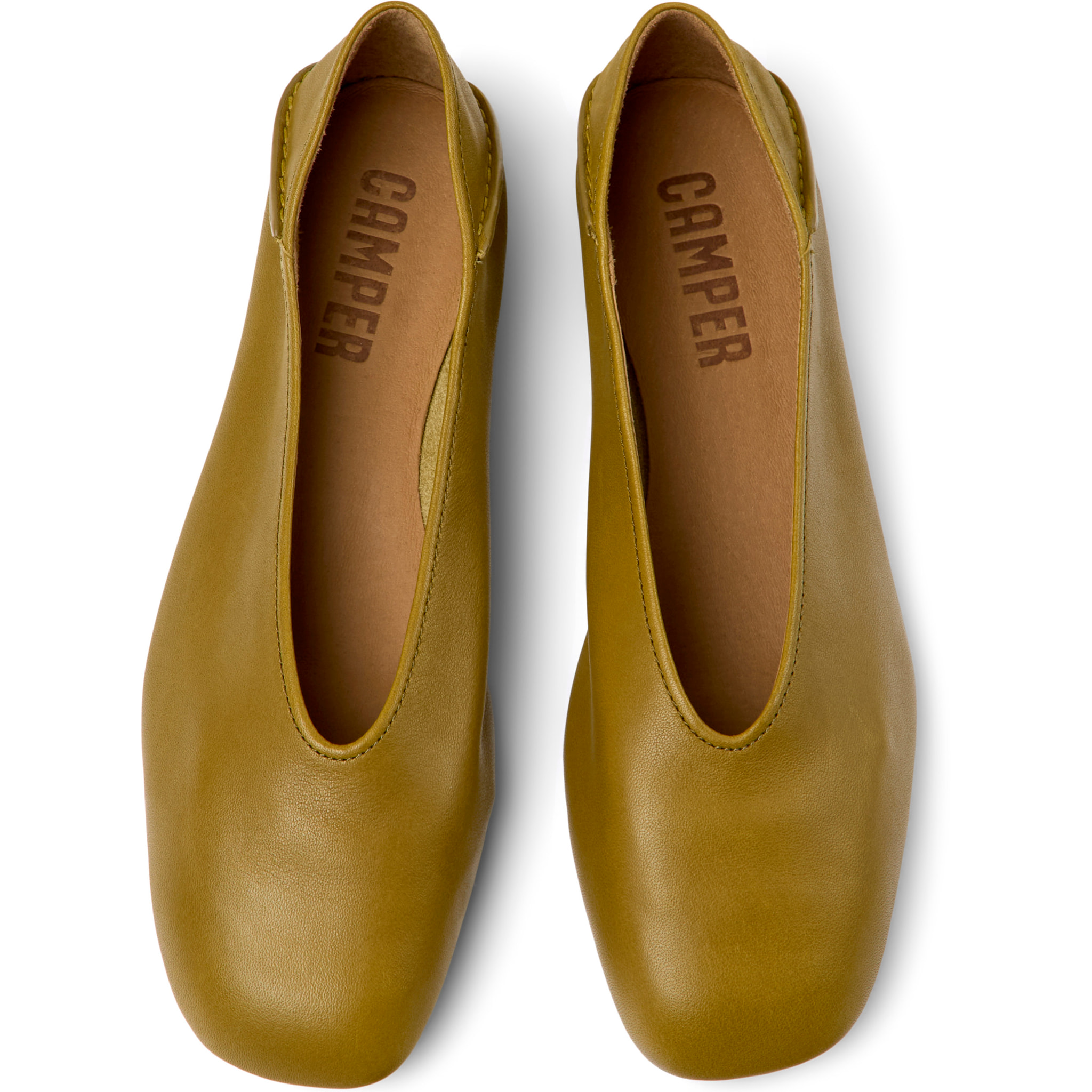 Bailarinas - CAMPER Casi Myra - Verde - Cuero liso