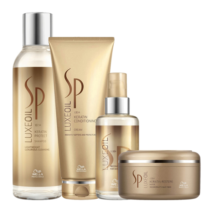 WELLA Kit Luxe Oil Shampoo 200ml + Conditioner 200ml + Mask 150ml + Elixir 100ml