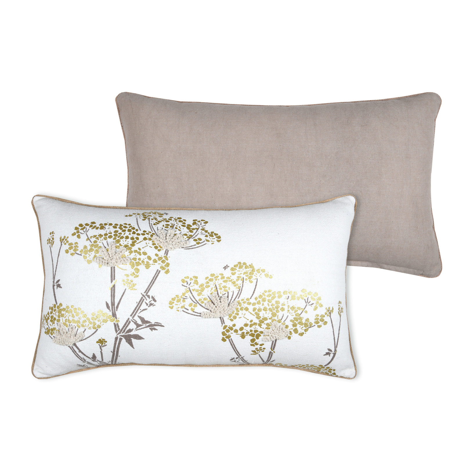 Coussin  feuillage doré - Doré