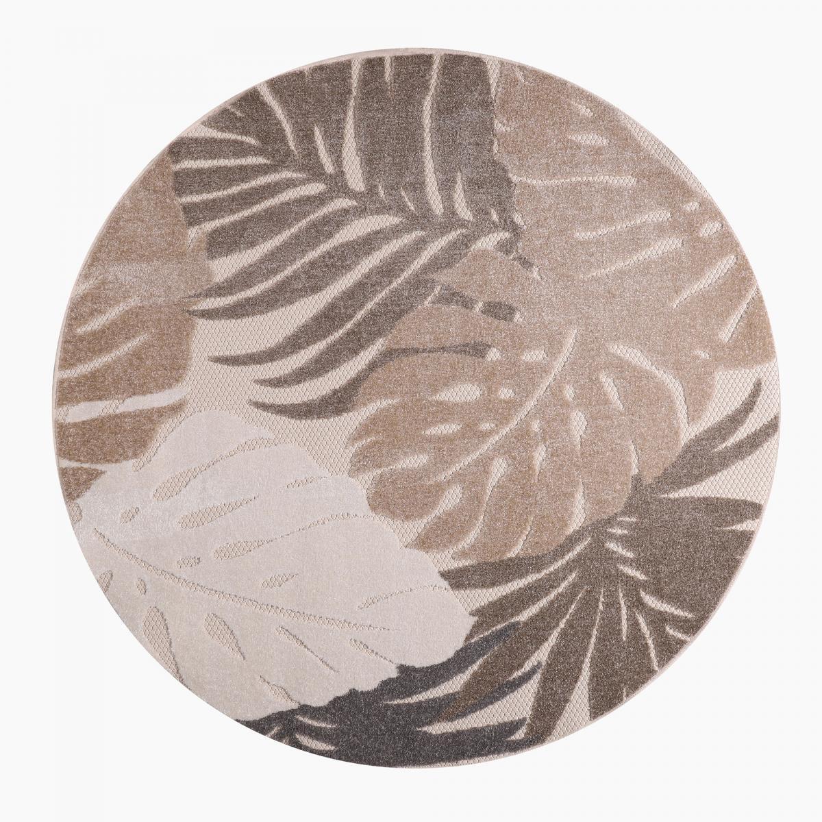 Tapis extérieur tissé kilim rond HALE