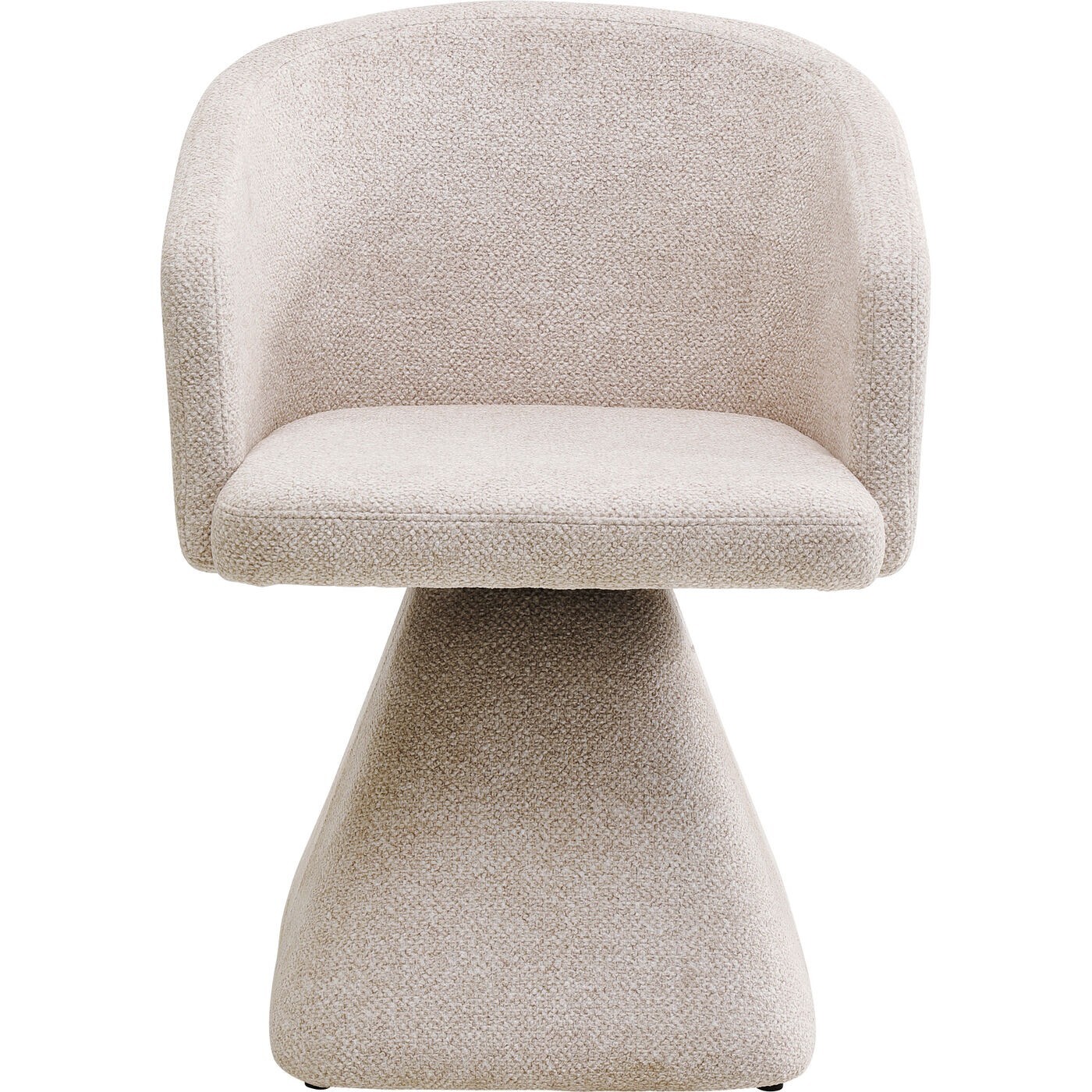 Chaise avec accoudoirs pivotante Melli crème Kare Design