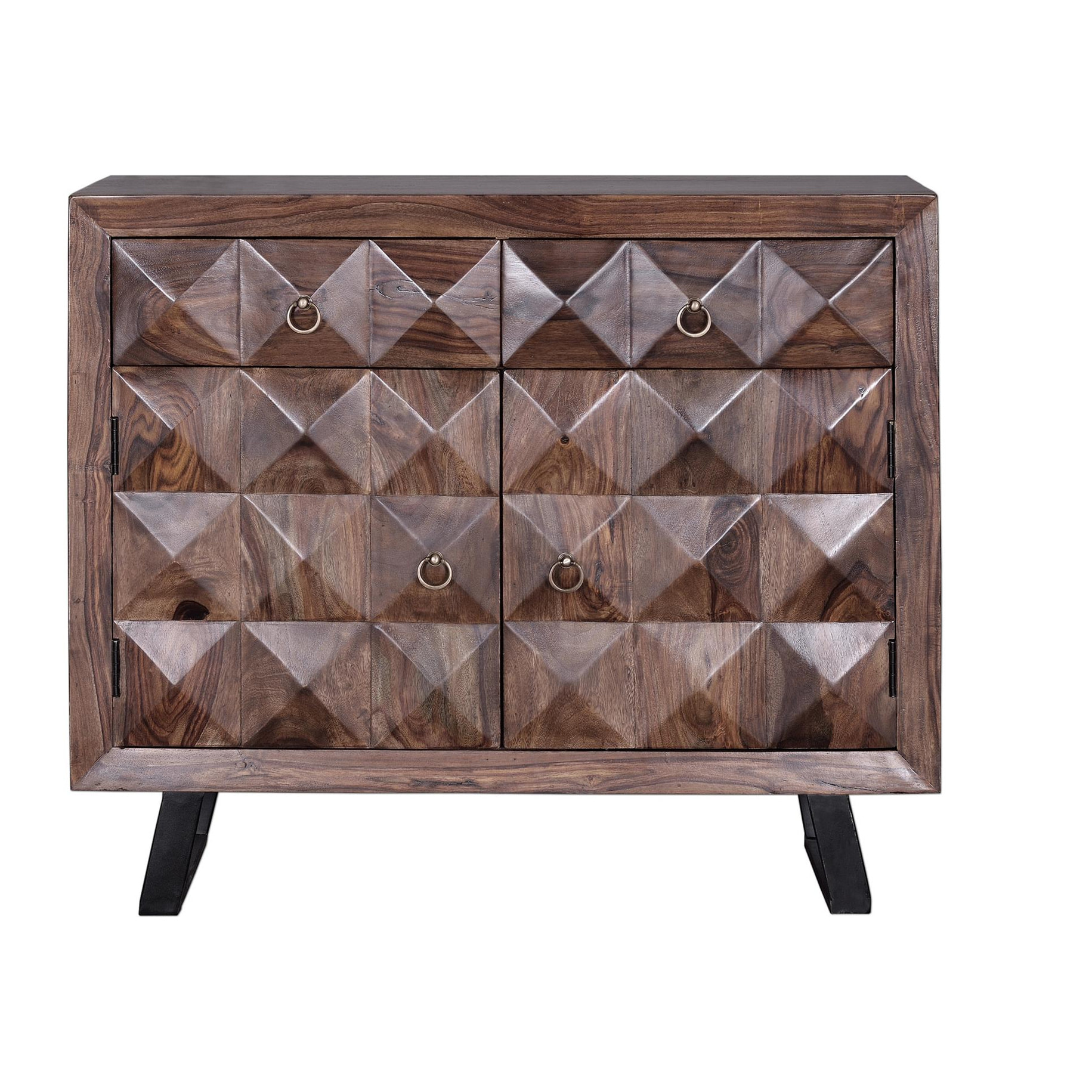 Cómoda de Madera de Palisandro 100 Cm Estilo Contemporáneo Industrial