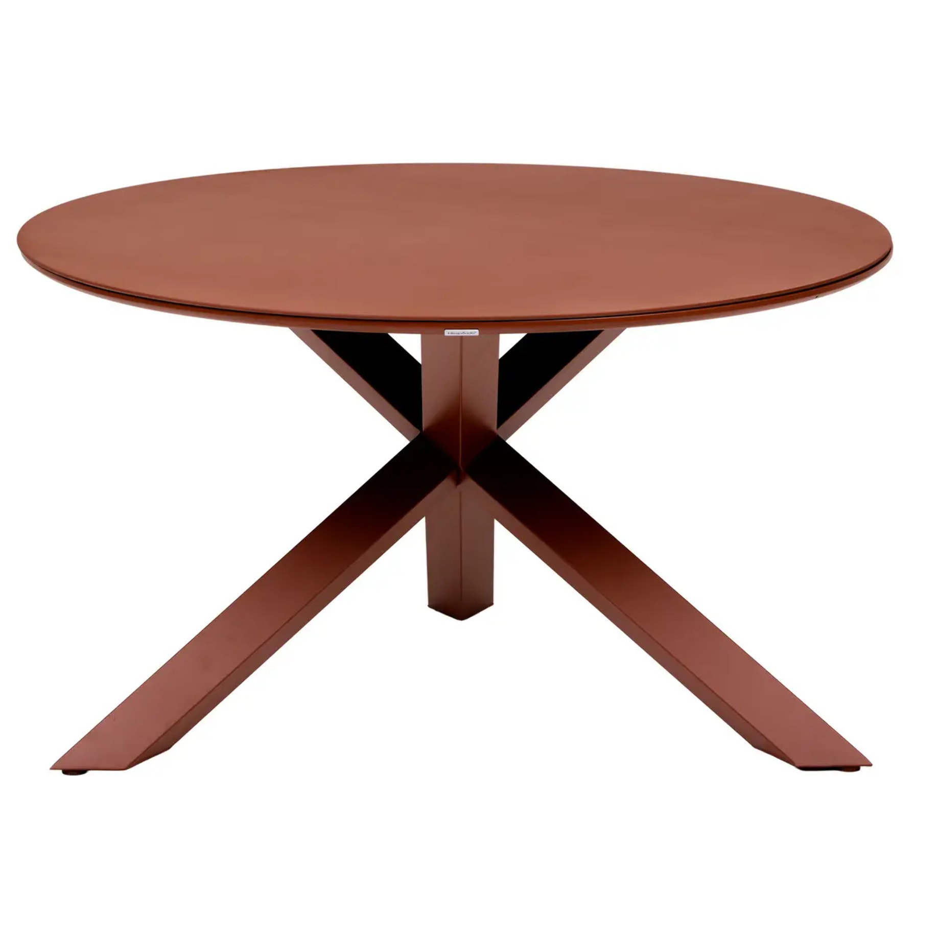 Table de jardin 6 places Oryon D130cm acajou