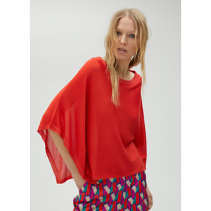 Pullover in maglia con maniche stile poncho