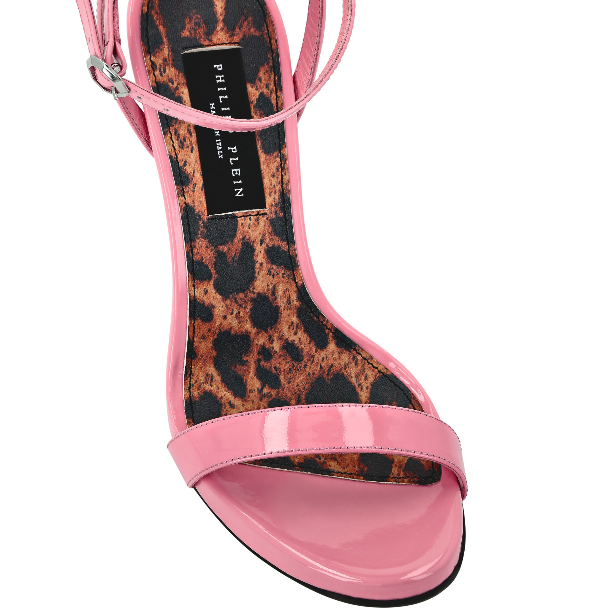 PHILIPP PLEIN Sandalias de tacón alto LEOPARD