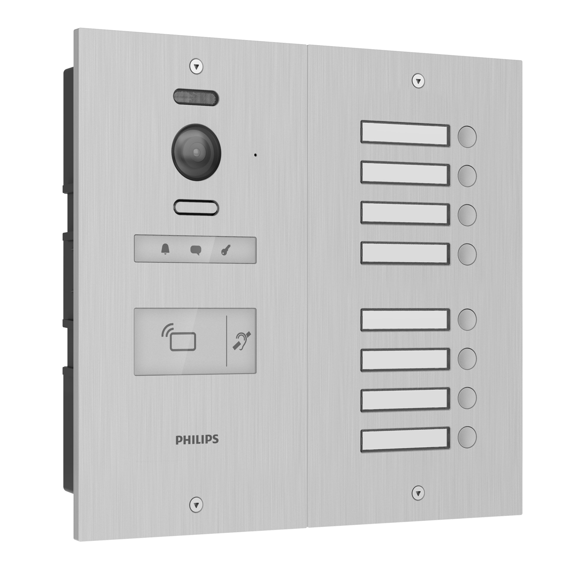 Visiophone collectif pour 8 appartements / bureaux - compatible Vigik - Philips WelcomeHive 2 -