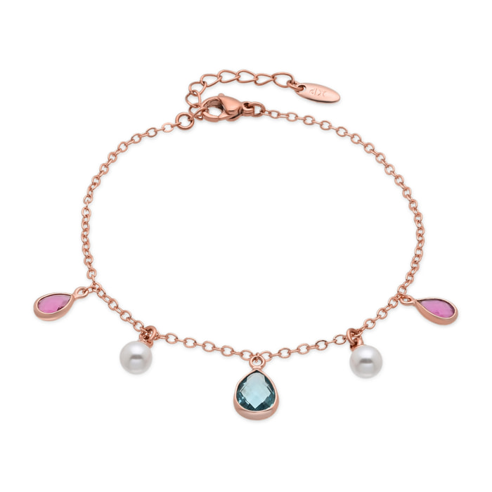 Pulsera Cainhtsi acabado oro rosa 18k