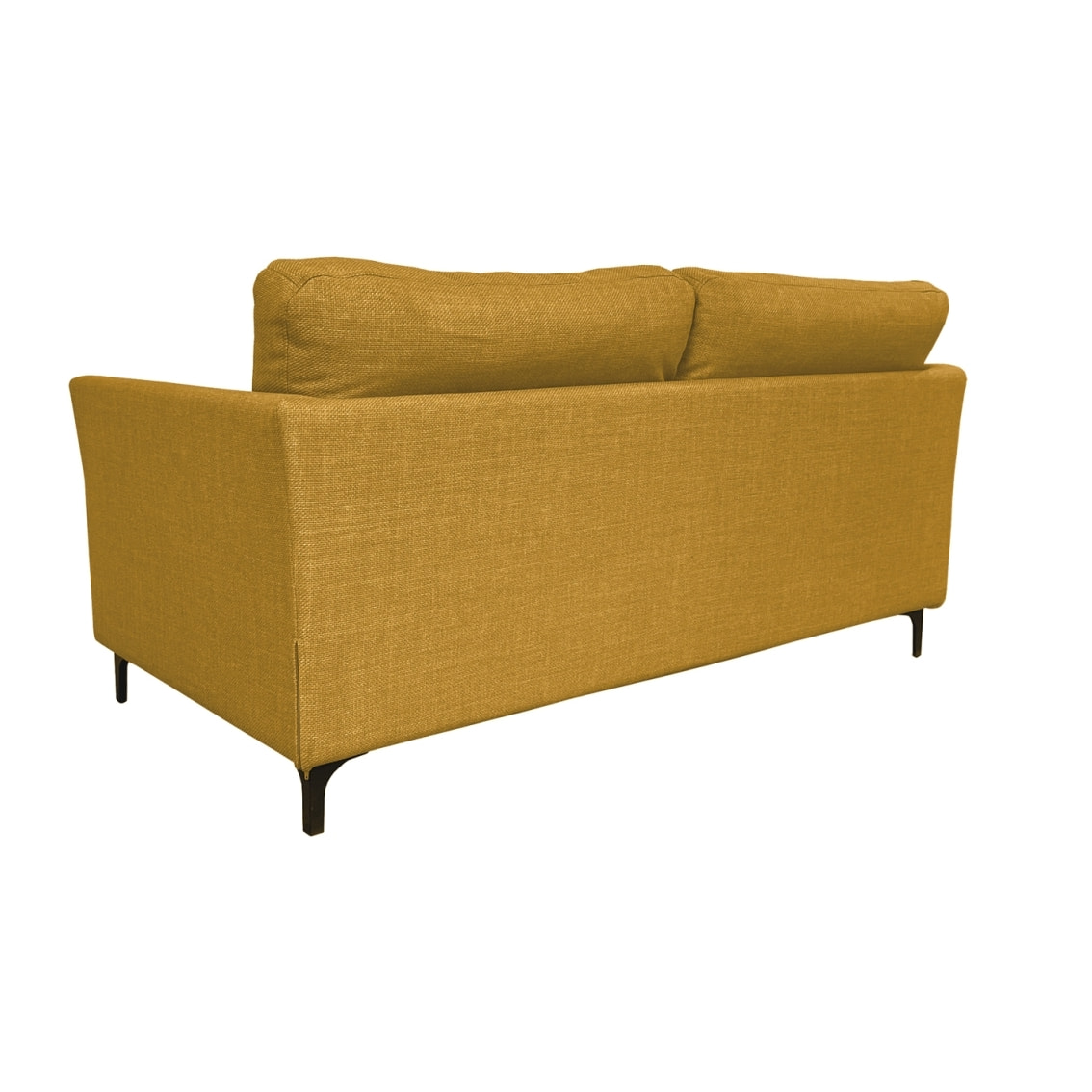 Canapé 3 pl OUESSANT 180 cm fixe tissu Ocre - 100% déhoussable - Fab. France