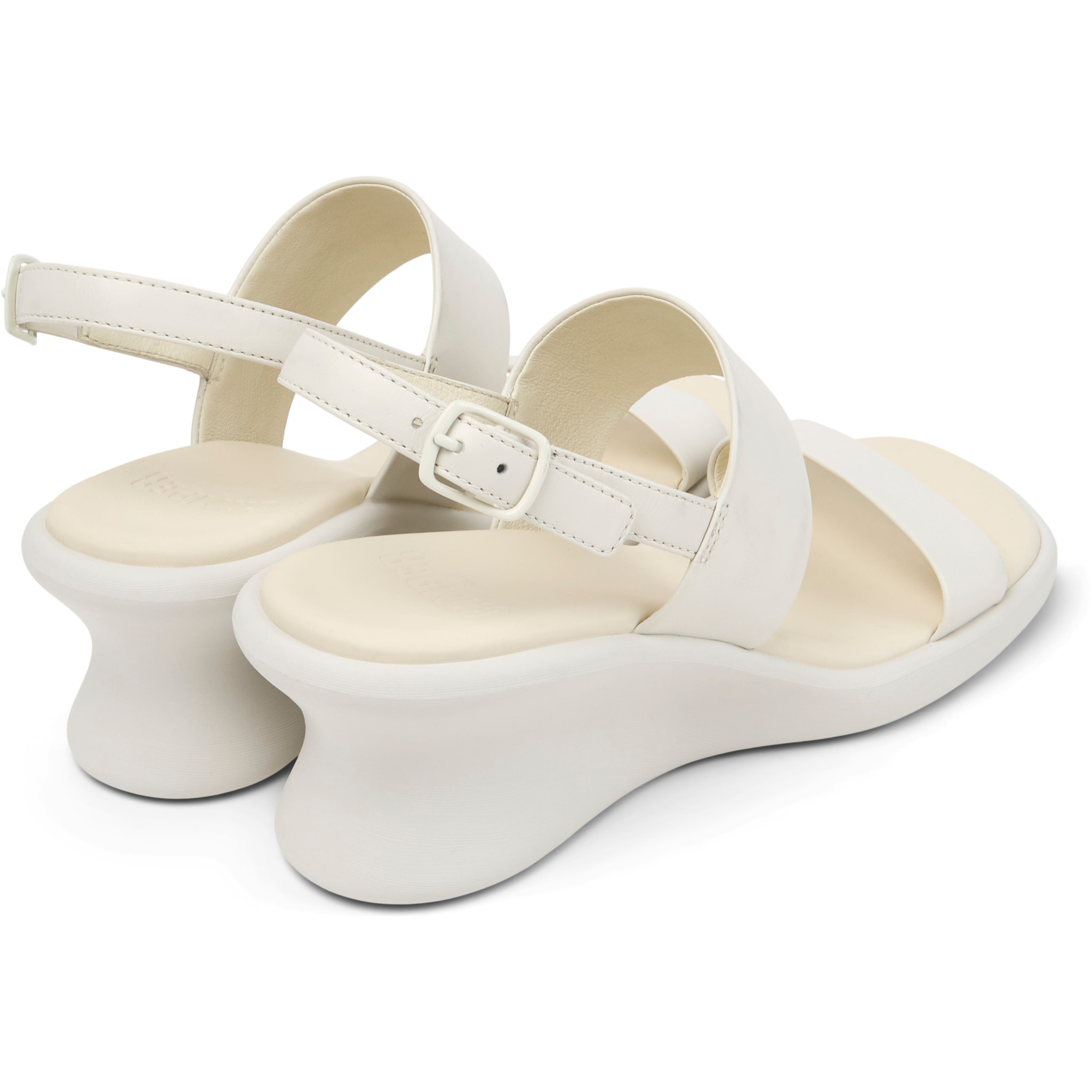 Sandalias - CAMPER Louise Sandal - Blanco - Cuero liso