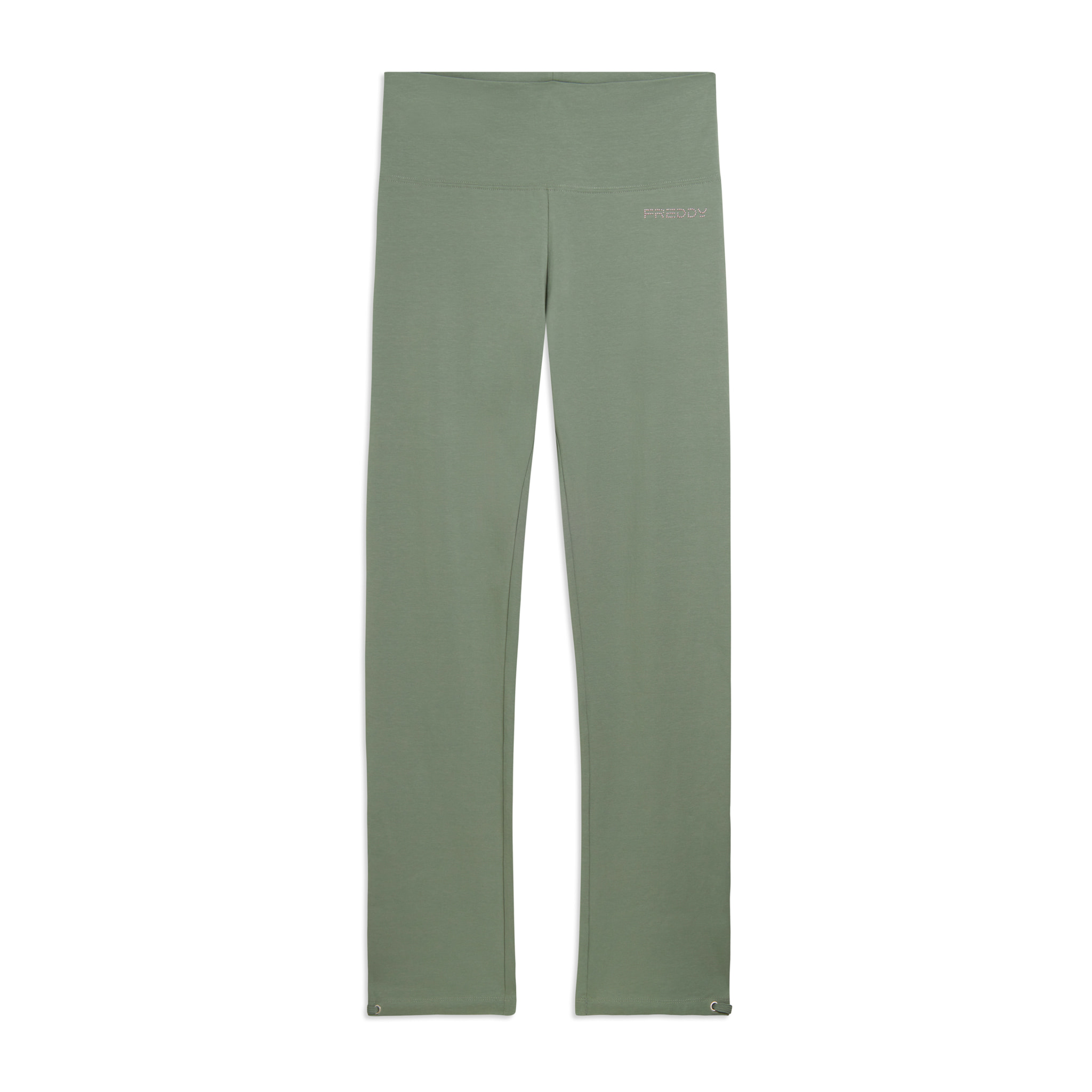 Pantaloni Sportivi in Jersey Stretch con Fondo Regolabile