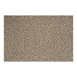 Set 2 sedie da pranzo Safira in Bouclé Beige con Gambe Nere