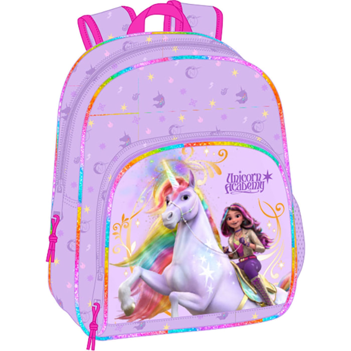 Mochila infantil adapt.carro unicorn academy