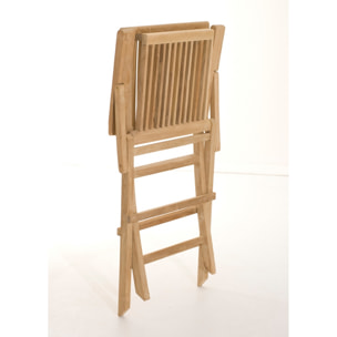 HARRIS - Ensemble de 2 fauteuils de jardin Java en bois Teck