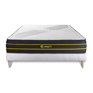 Ensemble matelas ULTRA + sommier kit blanc
