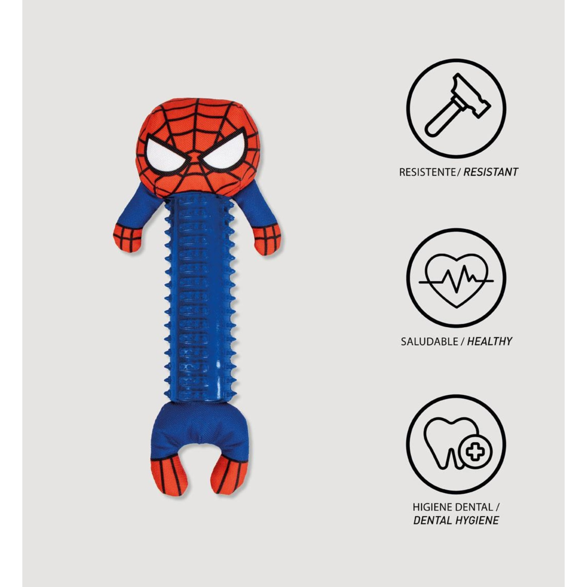 Mordedor para perros tpr diseño spiderman