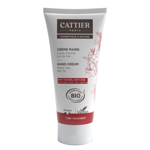 Crème Mains Anti-Tâches, Anti-Âge - Argile Blanche & Lys de Mer 75 ml