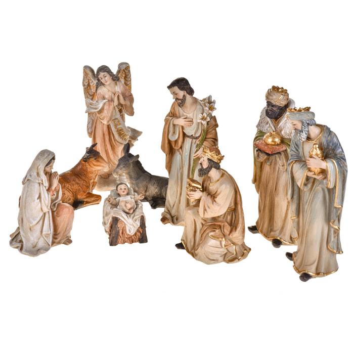 NativitÃ 9 Pezzi. Altezza 20,5 Cm - Pezzi 1 - 7X20,5X6,5cm - Colore: Altro - Bianchi Dino - Articoli Natalizi