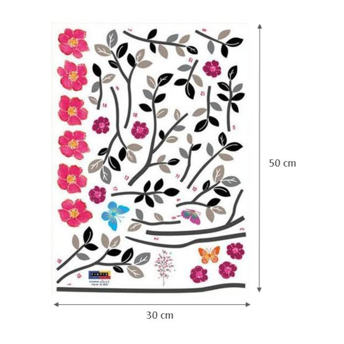 Stickers Muraux décoration adhésifs arbre en fleur