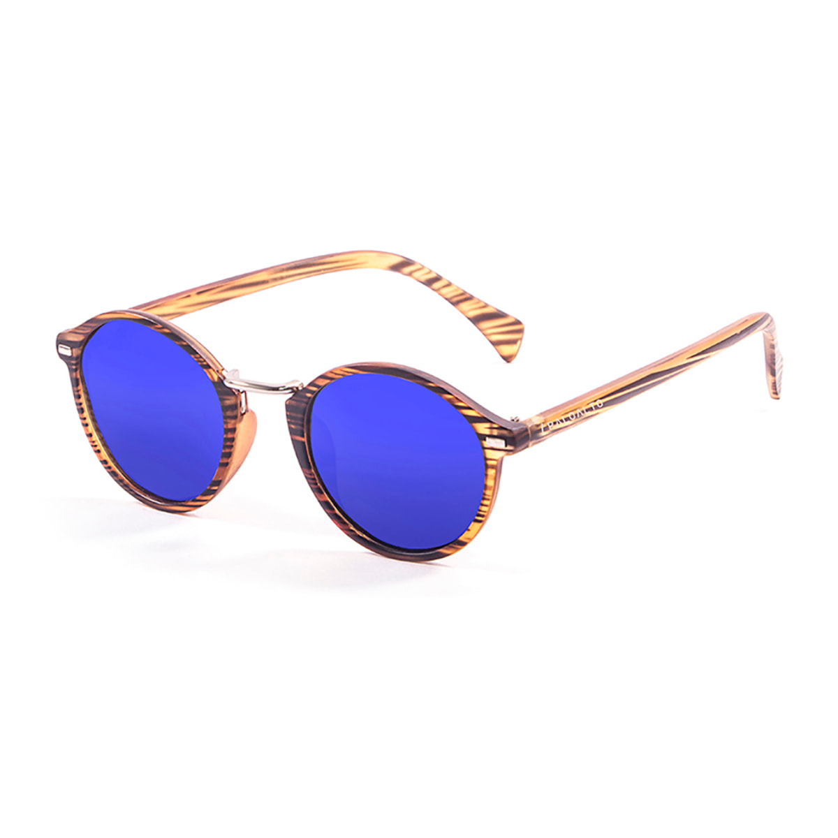 Gafas de sol PALO ALTO MARYLAND - Franja marrón / Revo azul cielo