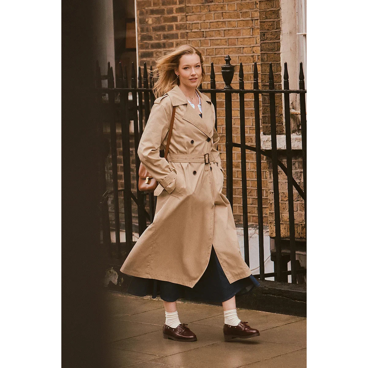 Trench Leina color sabbia Polo Club