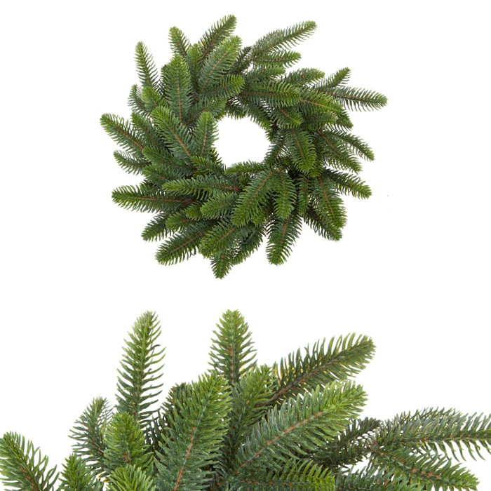 Corona natalizia - Pezzi 2 - 36xH8x36cm - Bianchi Dino SpA