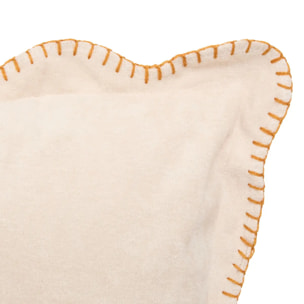 Coussin Automne carré 40x40cm blanc