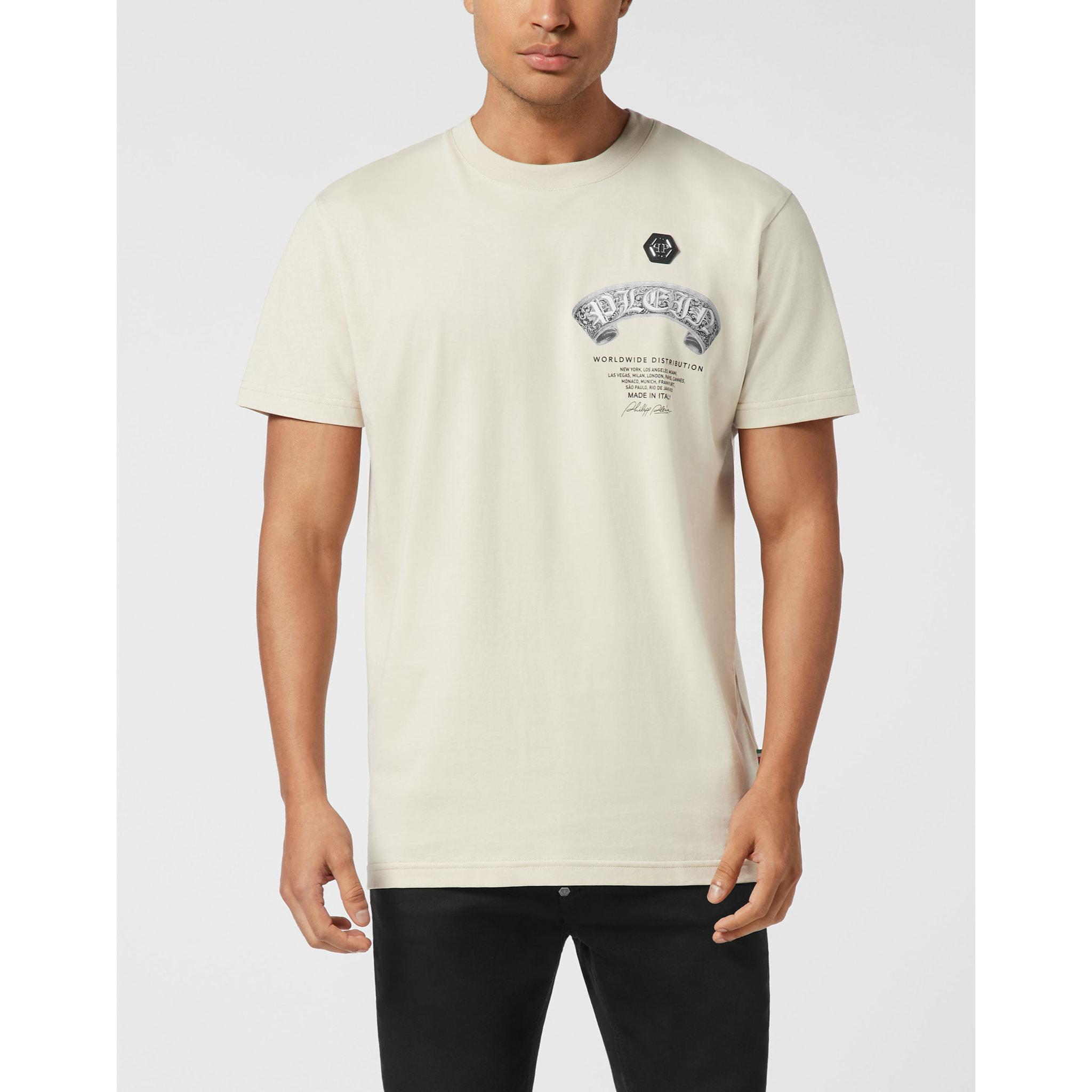 PHILIPP PLEIN T-Shirt Round Neck Ss SKULL