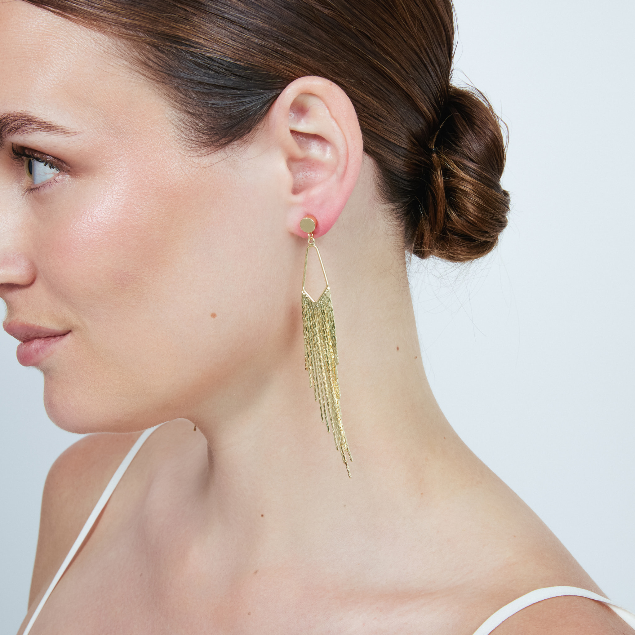 Pendientes acabado en oro amarillo de 18k