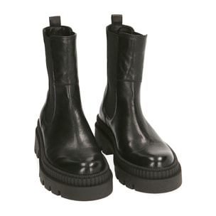 Chelsea boots neri in pelle