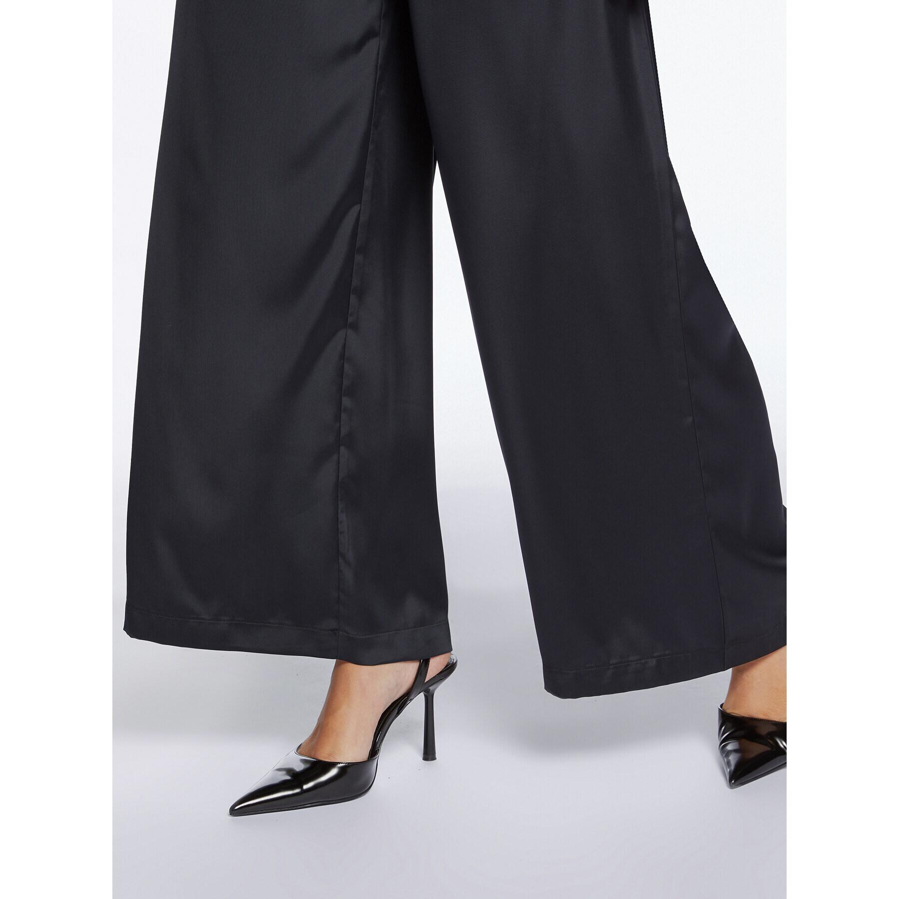 Fiorella Rubino - Pantalones modelo palazzo negros - Negro