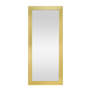 Espejo rectangular Parallel poliestireno dorado 143x63x2 cm