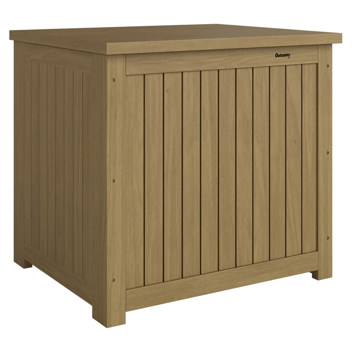 Coffre de jardin bois 130L doublure amovible