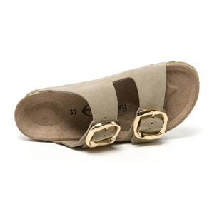 SANDALIA PLATAFORMA BILLOWY CAQUI