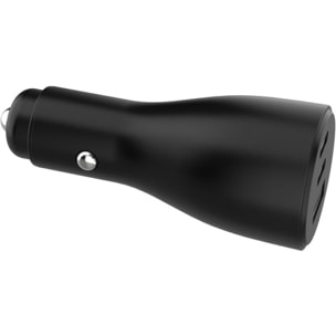 Chargeur allume cigare ADEQWAT 72W 2x USB-C + USB-A noir