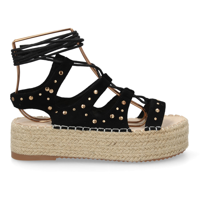 Sandalia plataforma romana mujer elegante